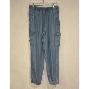 Love Tree chambray cargo jogger pants L